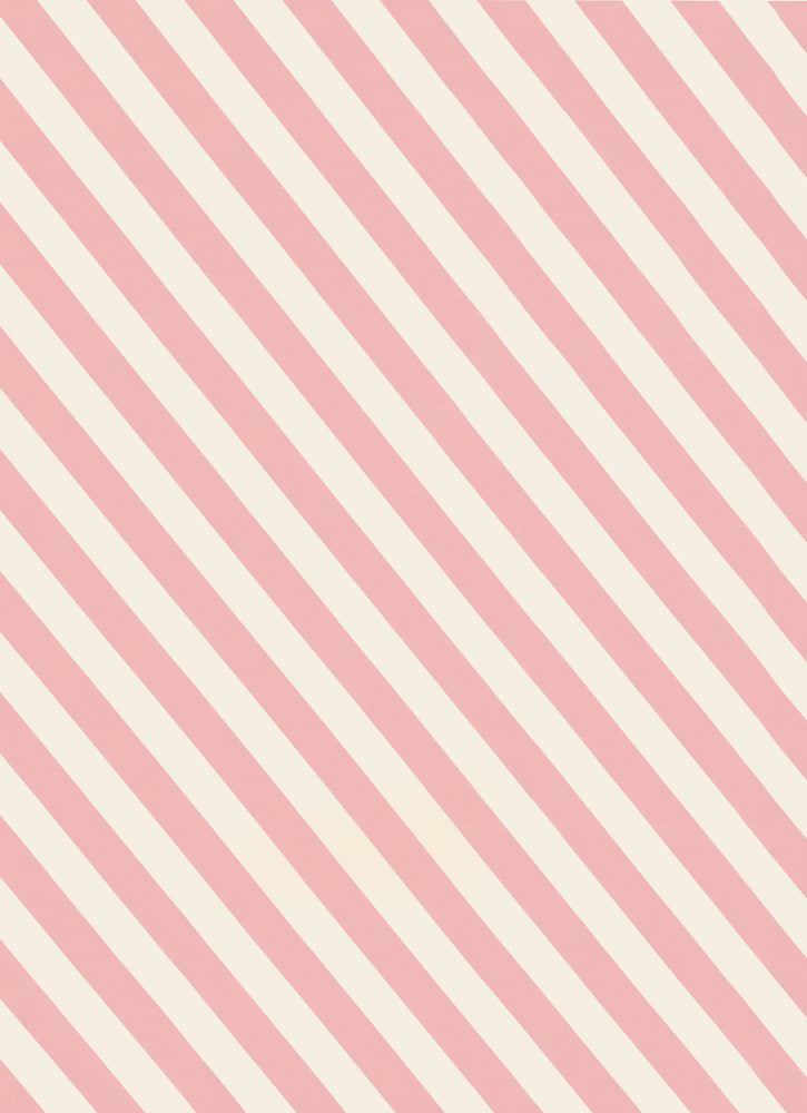 PEONY STRIPE COT FITTED SHEET