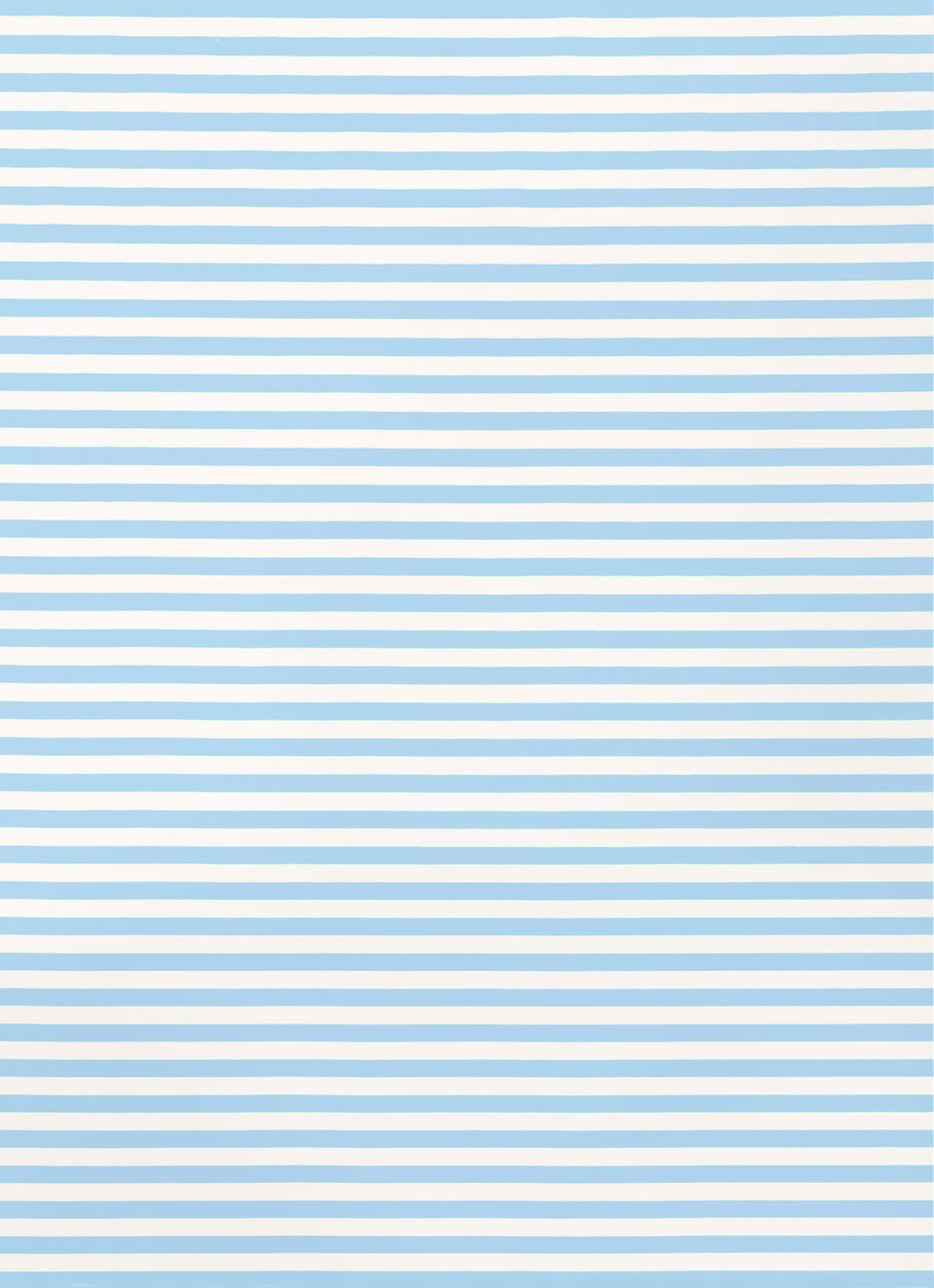 BLUE STRIPE SHIRTING COT FITTED SHEET BY CASTLE