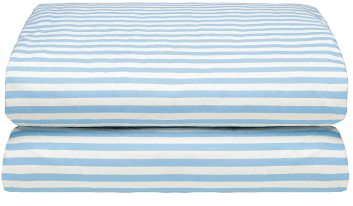 BLUE STRIPE SHIRTING QUILT COVER BY CASTLE