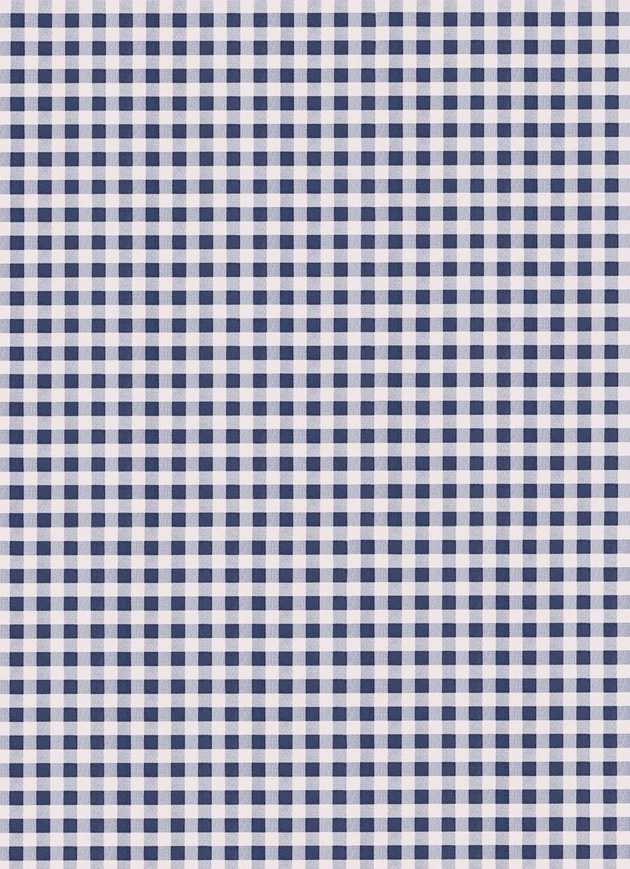 NAVY GINGHAM FLAT SHEET BY CASTLE
