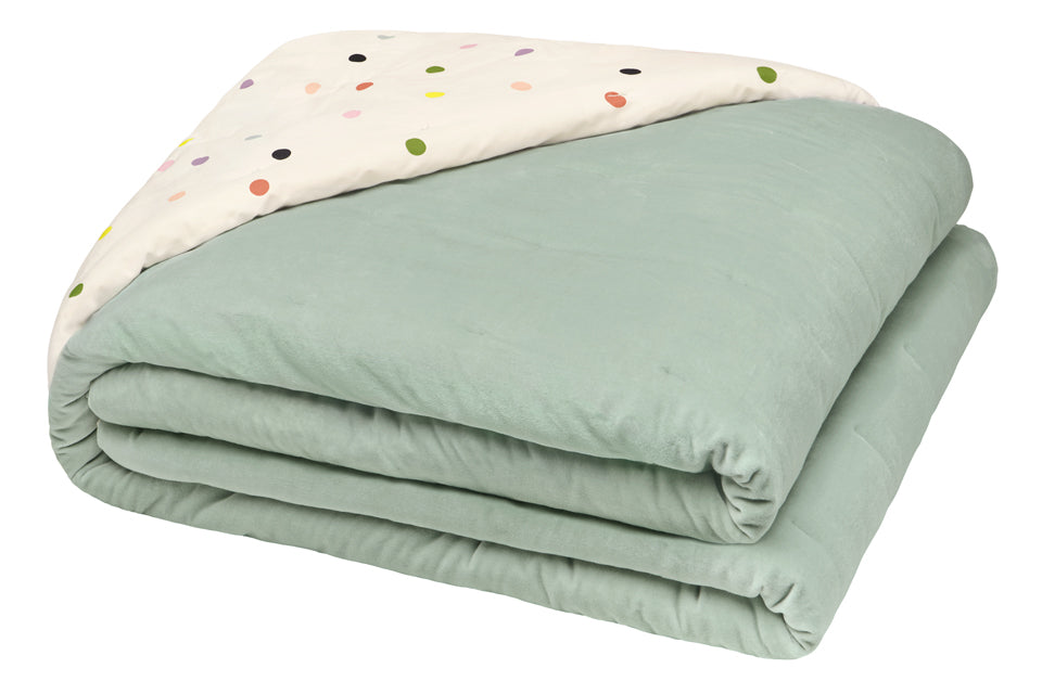 SEAFOAM VELVET BEDSPREAD