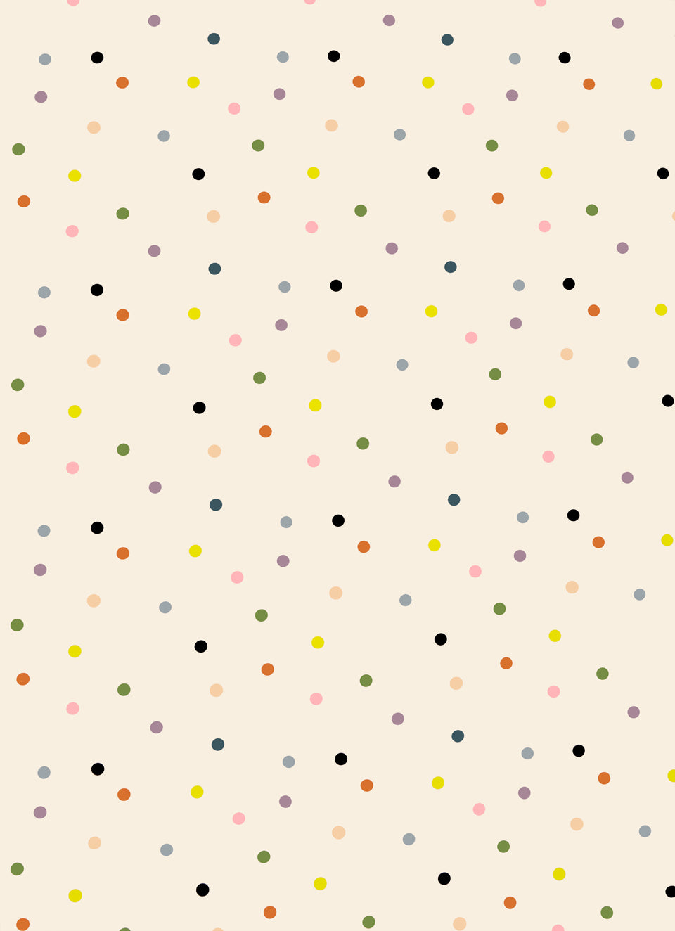 PARTY RANDOM SPOT COT FITTED SHEET