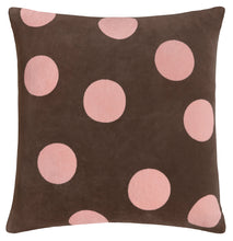 CHOCOLATE PARTY SPOT VELVET CUSHION