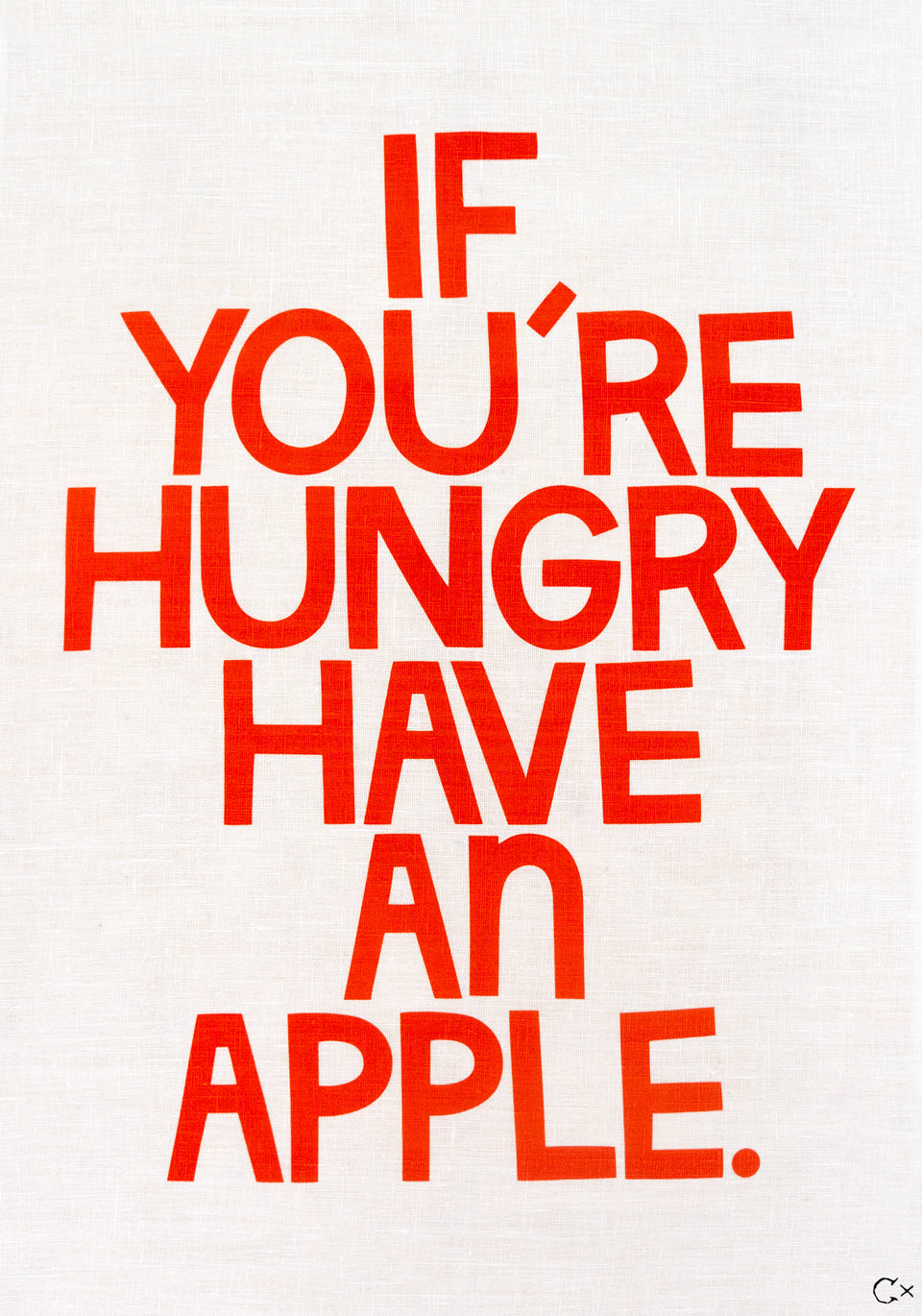 HAVE AN APPLE ART TEATOWEL