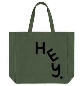 PRE ORDER HEY FLOCKED TOTE BAG