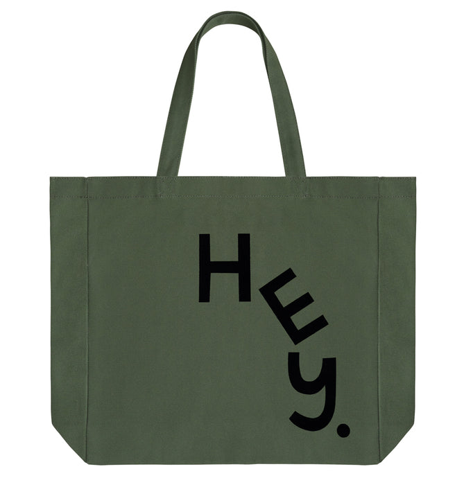 PRE ORDER HEY FLOCKED TOTE BAG