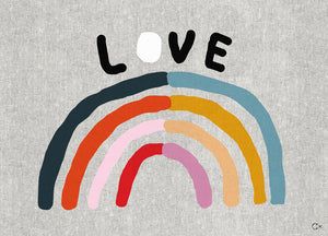 LOVE ART TEATOWEL