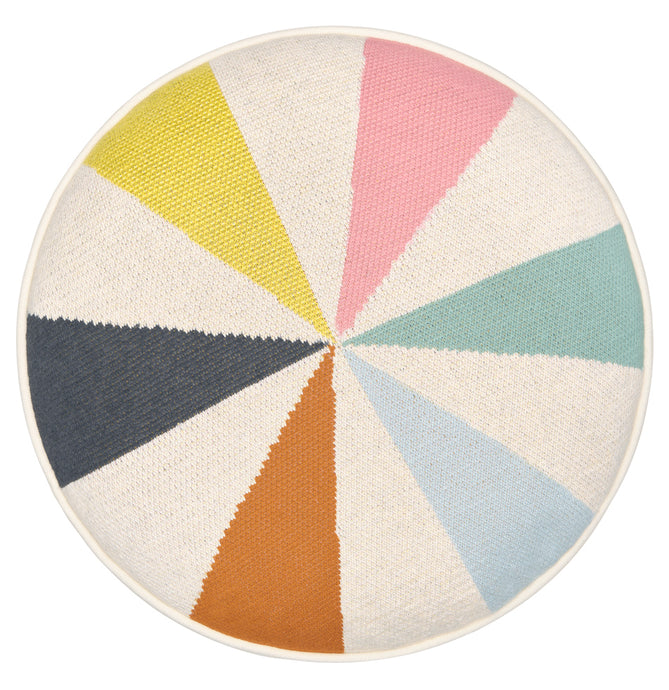 BEACH BALL KNIT ROUND CUSHION