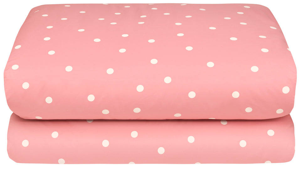 PINK RANDOM SPOT QUILT COVER