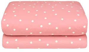 PINK RANDOM SPOT QUILT COVER