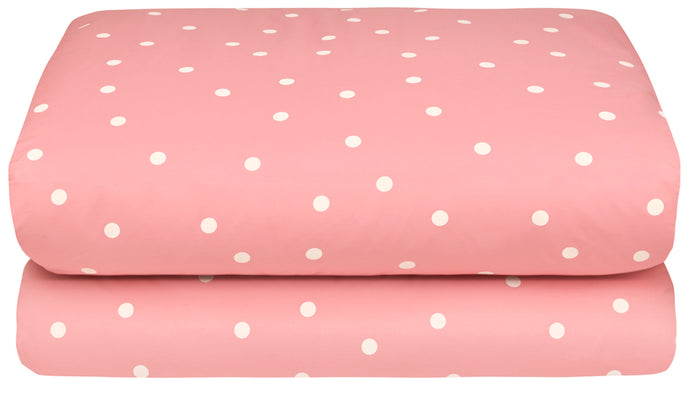 PINK RANDOM SPOT QUILT COVER