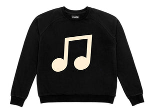 BLACK MUSICAL SWEATER