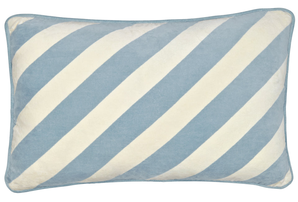 BLUE STRIPE LUMBAR CUSHION - Main Image