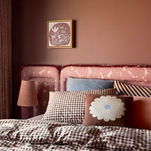 CHOCOLATE GINGHAM PILLOWCASE