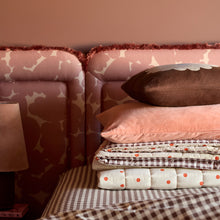 CHOCOLATE GINGHAM FITTED SHEET