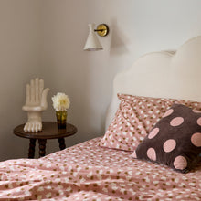 CHOCOLATE PARTY SPOT VELVET CUSHION