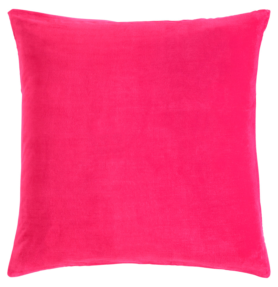 PINK VELVET EUROPEAN PILLOWCASE