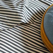 LICORICE STRIPE COT FITTED SHEET