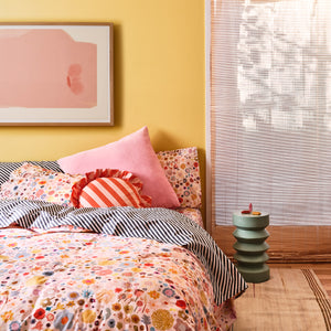 BLUSH LITTLE GARDEN COT FITTED SHEET