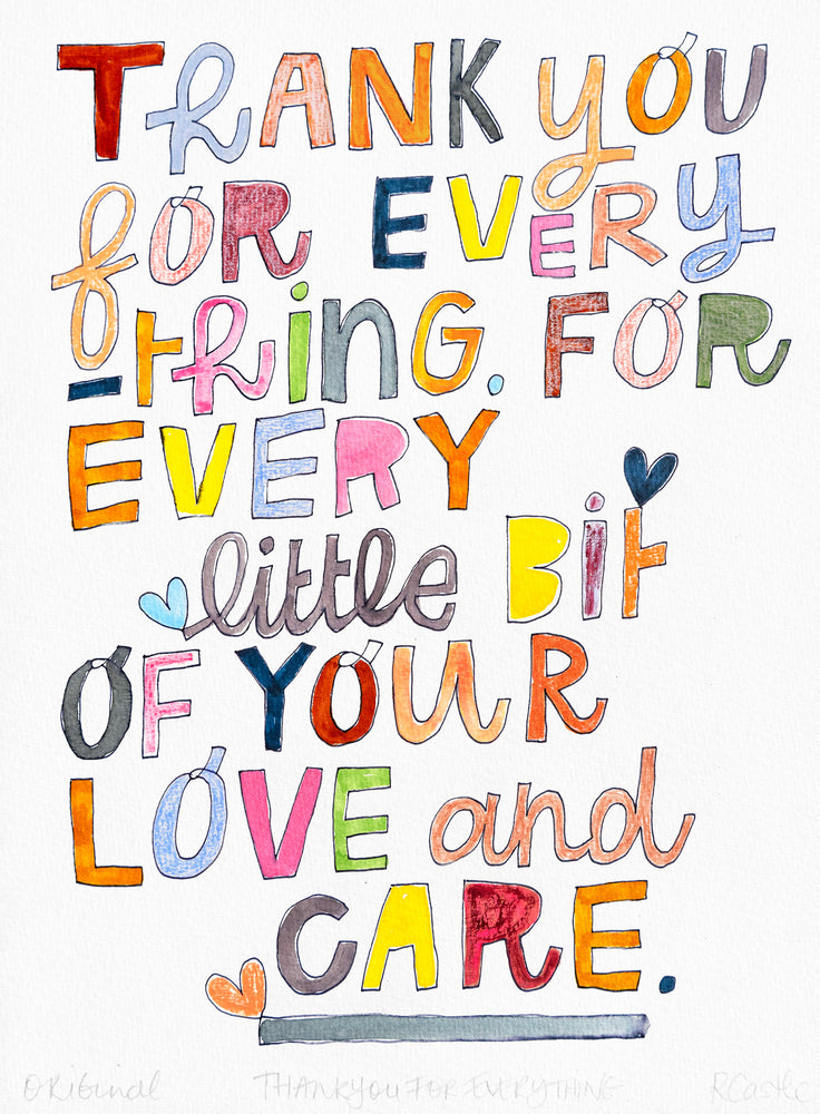 THANK YOU FOR EVERYTHING