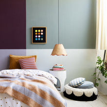 BLACK SCALLOP FLOOR CUSHION