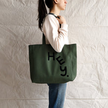 PRE ORDER HEY FLOCKED TOTE BAG