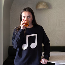 BLACK MUSICAL SWEATER