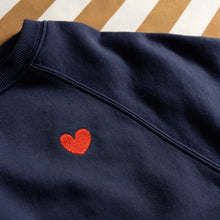 PRE ORDER CLASSIC NAVY HEART S/S SWEATER