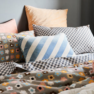 CHARCOAL GINGHAM PILLOWCASE