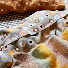 PANSY ROW LINEN QUILT COVER