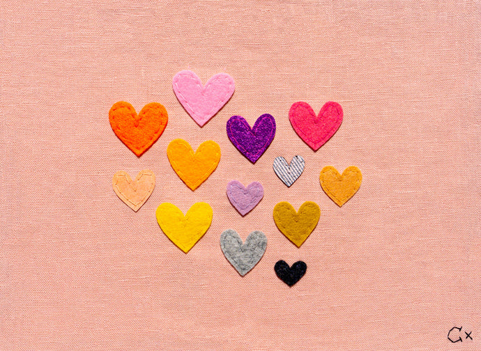 13 BLUSH HEARTS