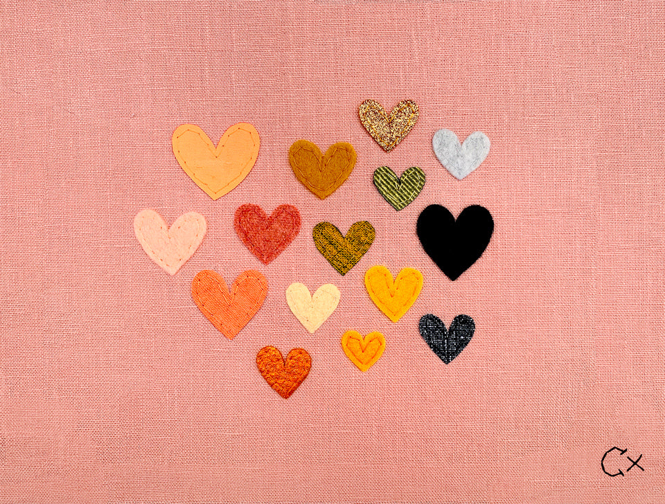 15 BABY BLUSH HEARTS