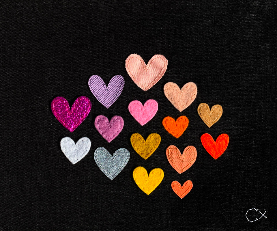 15 BLACK HEARTS