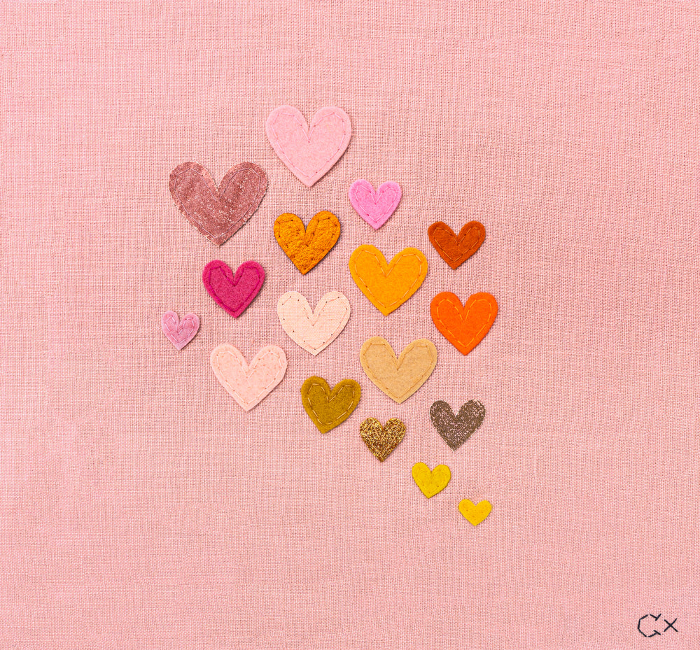 17 PINK HEARTS