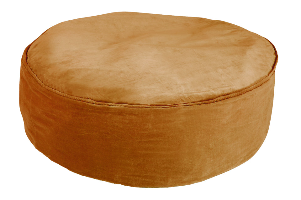 BUTTERSCOTCH VELVET FLOOR CUSHION BY CASTLE