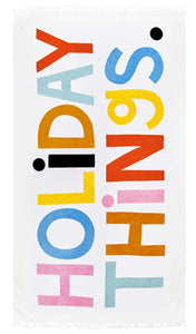 HOLIDAY THINGS BEACH TOWEL BY CASTLE