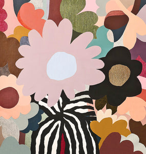 Big Posy 2 painting by Rachel Castle. 980mm w x 1050mm h