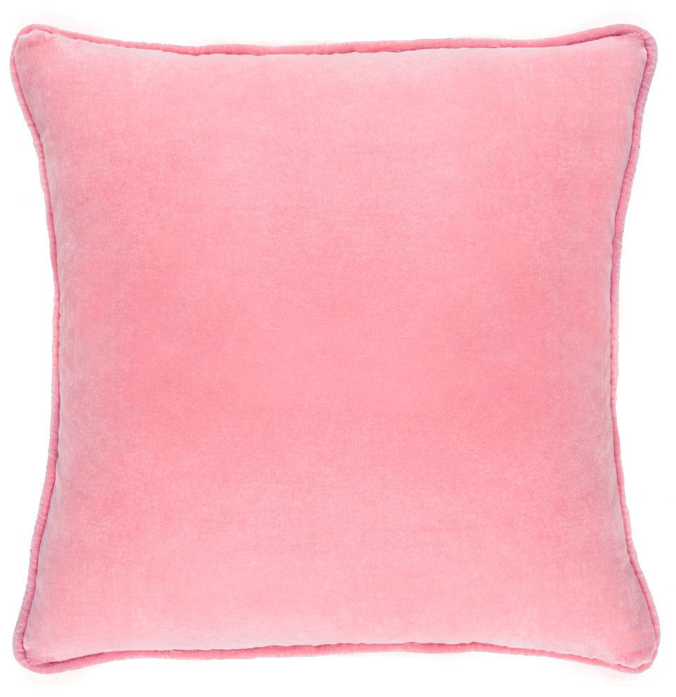 BABY PINK VELVET CUSHION BY CASTLE
