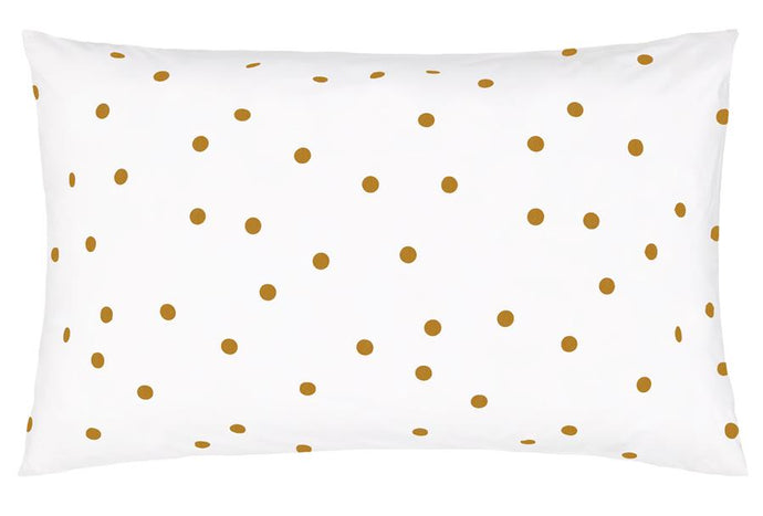 BUTTERSCOTCH SPOT PILLOWCASE BY CASTLE