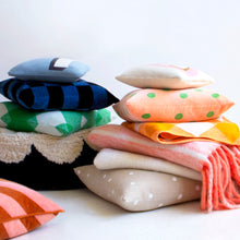 CHECKERBOARD VELVET CUSHION