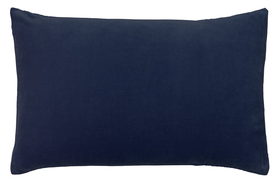 FRENCH NAVY VELVET PILLOWCASE