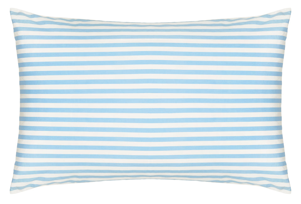 BLUE STRIPE SHIRTING PILLOWCASE BY CASTLE