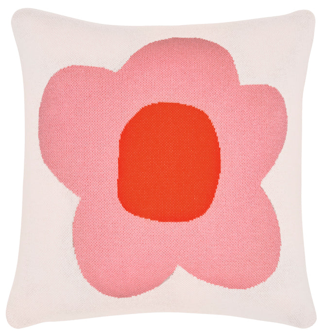 CAMELIA FLOWER KNIT CUSHION BY CASTLE