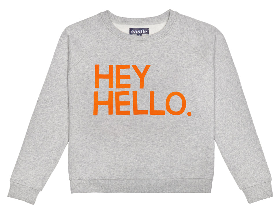 GREY MARLE HEY HELLO SWEATER