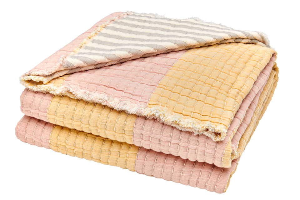 SUNDAE STRIPE JUMBO BLANKET BY CASTLE