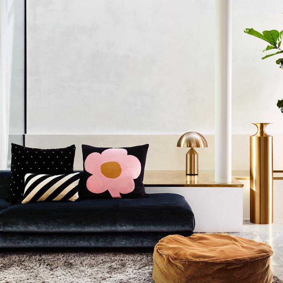 BUTTERSCOTCH VELVET FLOOR CUSHION
