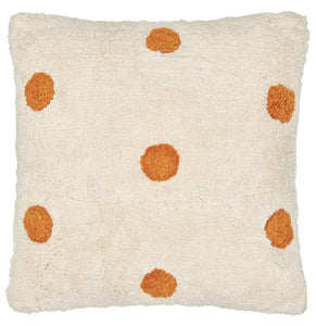 BUTTERSCOTCH SPOT SHAG CUSHION BY CASTLE