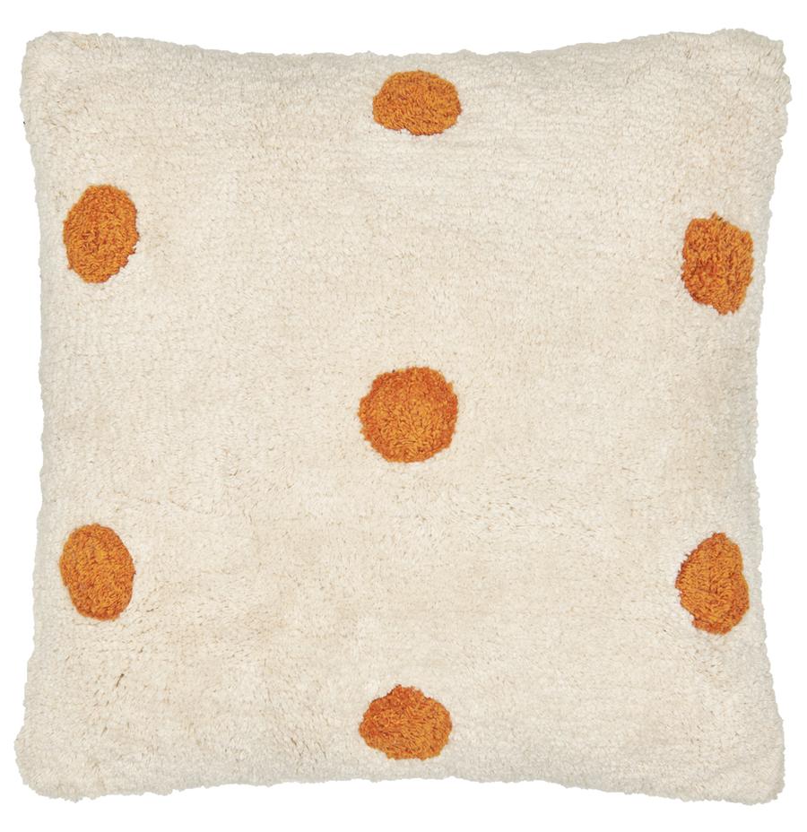 BUTTERSCOTCH SPOT SHAG CUSHION BY CASTLE