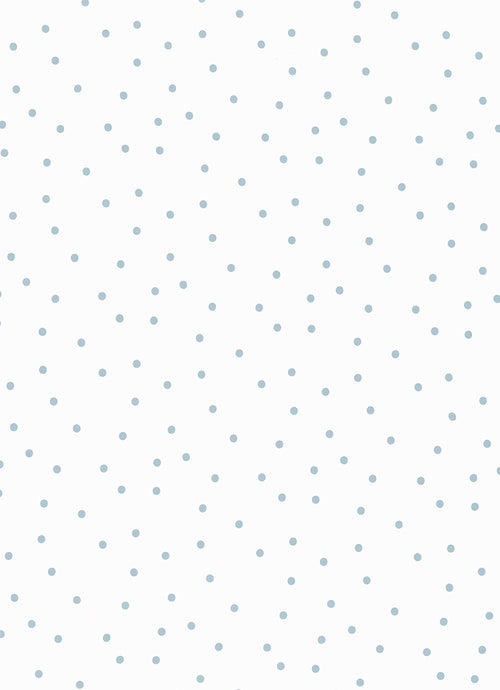 RANDOM BLUE SPOT FITTED SHEET BY CASTLE