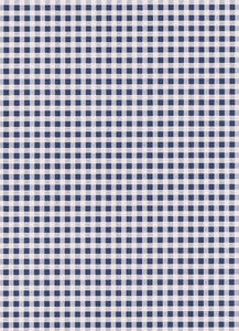NAVY GINGHAM FITTED SHEET BY CASTLE